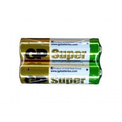 Батарейка АА, GP Super, лужна, alkaline LR6, 1,5V, 4шт/уп